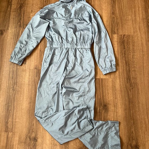 NEW Free People Movement Golden Hour One Piece Jumpsuit Coverall Nylon Blue Sz M - Picture 13 of 16